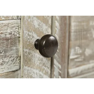 Artisan\'s Craft Rustic Farmhouse Distressed Acacia Media Console 70\"