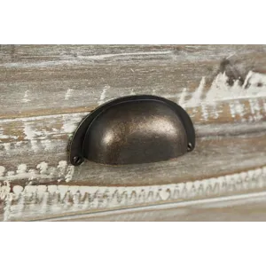 Artisan\'s Craft Rustic Farmhouse Distressed Acacia Media Console 70\"