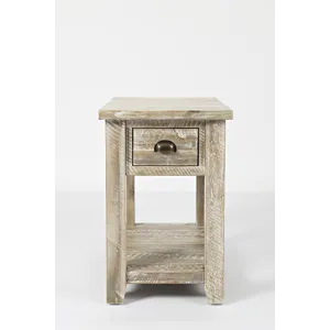 Artisan\'s Craft Rustic Farmhouse Distressed Solid Wood Chairside Table