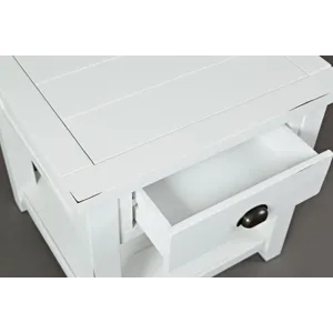 Artisan\'s Craft Rustic Farmhouse Distressed Acacia End Table