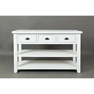 Artisan\'s Craft Rustic Farmhouse Distressed Solid Wood 50\" Sofa Table