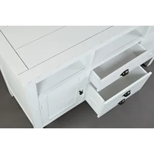 Artisan\'s Craft 50\" Rustic Farmhouse Solid Wood Distressed Media Console TV Stand