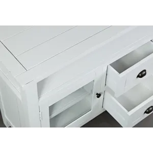 Artisan\'s Craft 70\" Rustic Farmhouse Solid Wood Distressed Media Console TV Stand