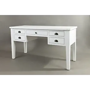 Artisan's Craft 5-Drawer Desk - Weathered White