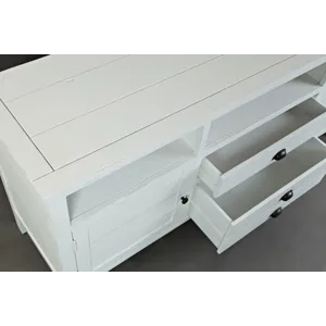 Artisan\'s Craft Rustic Farmhouse Distressed Acacia Media Console 70\"