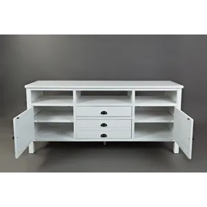 Artisan\'s Craft Rustic Farmhouse Distressed Acacia Media Console 70\"