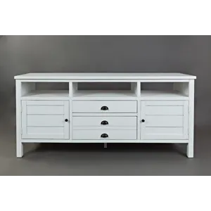 Artisan\'s Craft Rustic Farmhouse Distressed Acacia Media Console 70\"