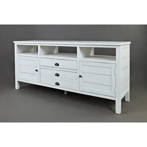 Artisan\'s Craft Rustic Farmhouse Distressed Acacia Media Console 70\"