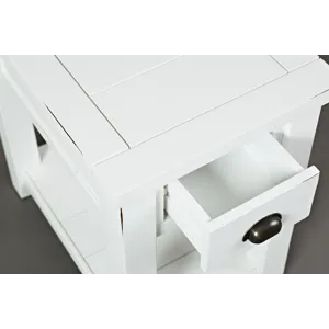 Artisan\'s Craft Rustic Farmhouse Distressed Solid Wood Chairside Table