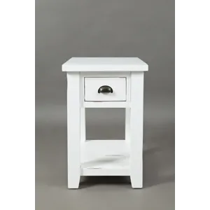 Artisan\'s Craft Rustic Farmhouse Distressed Solid Wood Chairside Table