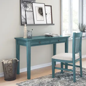 Craftsman Modern Farmhouse 48\" Two Drawer USB Charging Desk