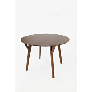 Copenhagen 44\" Round Mid-Century Modern Five-Piece Dining Set