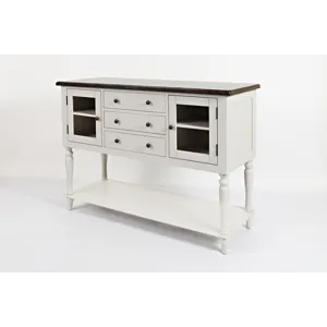Orchard Park Farmhouse Solid Rubberwood Storage Cabinet Server