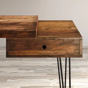 Nature\'s Edge Solid Acacia Desk With Drawer