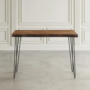 Nature\'s Edge 52\'\' Modern Solid Wood Live Edge Counter Height Dining Table