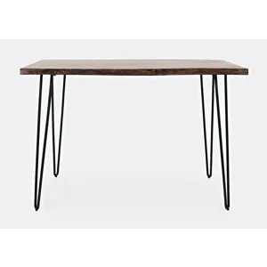 Nature\'s Edge 52\'\' Modern Solid Wood Live Edge Counter Height Dining Table