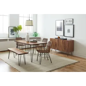 Nature\'s Edge Solid Wood 54-Inch Modern Server Storage Cabinet