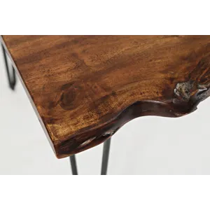 Nature\'s Edge 60\" Solid Wood Modern Live Edge Dining Table