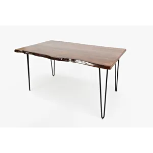 Nature\'s Edge 60\" Solid Wood Modern Live Edge Dining Table