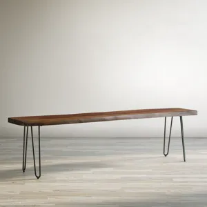 Nature\'s Edge 70\" Solid Acacia Bench