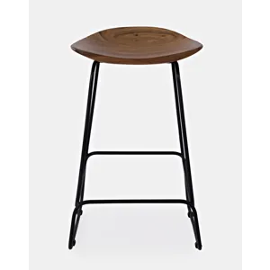 Nature\'s Edge Solid Acacia Counter Height Backless Stool(Set Of 3)