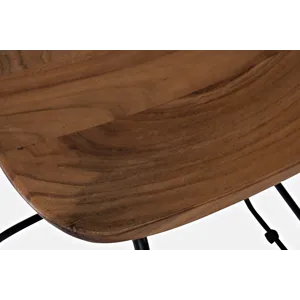 Nature\'s Edge Solid Acacia Counter Height Backless Stool(Set Of 2)