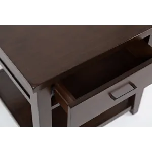 Twin Cities Contemporary Brown End Table