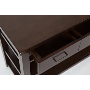 Twin Cities Contemporary Brown Sofa Table