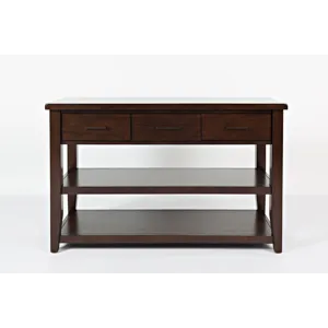 Twin Cities Contemporary Brown Sofa Table