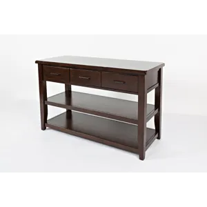 Twin Cities Contemporary Brown Sofa Table