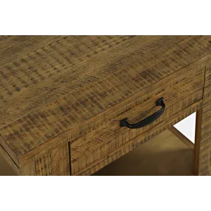 Telluride Rustic Farmhouse Solid Wood End Table With Storage