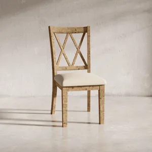 Telluride Rustic Farmhouse Solid Wood Dining Chair(Set Of 2)