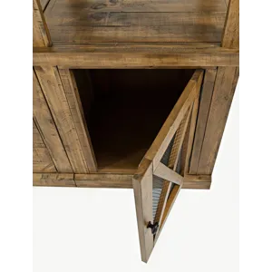 Telluride Rustic Farmhouse Solid Wood Two Pier And Bridge Set