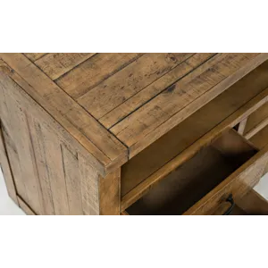 Telluride Rustic Farmhouse Solid Wood 60\'\' TV Console Stand