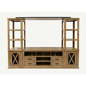 Telluride Rustic Farmhouse Solid Wood 60\'\' TV Console Stand
