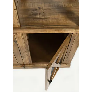 Telluride Rustic Farmhouse Solid Wood Entertainment Center With 70\" TV Console