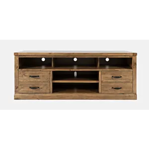 Telluride Rustic Farmhouse Solid Wood 70\'\' TV Console Stand