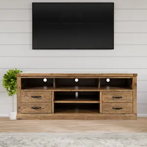 Telluride Rustic Farmhouse Solid Wood 70\'\' TV Console Stand