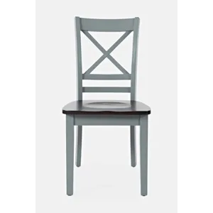 Asbury Park Solid Wood Farmhouse Cross-Back Dining Chair(Set Of 2)