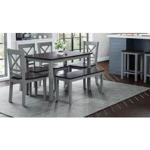 Asbury Park Solid Wood Farmhouse Cross-Back Dining Chair(Set Of 2)