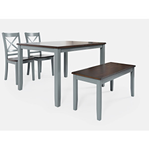 Asbury Park 4 PC Dining Set - Grey