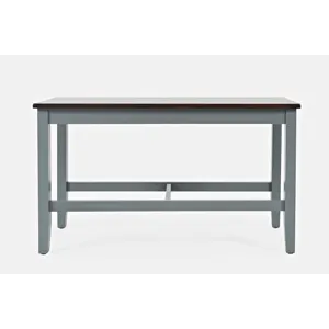 Asbury Park Solid Wood Farmhouse Four Piece Counter Height Dining Set With Bench