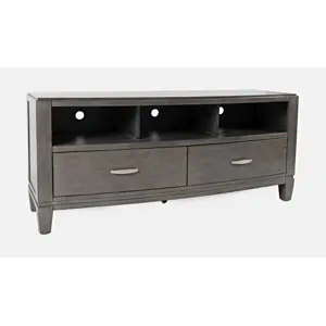 Scarsdale Coastal Contemporary Entertainment Center With 60\" TV Console And LED Lights