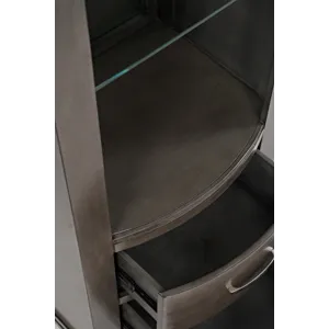 Scarsdale Coastal Contemporary Entertainment Center With 70\" TV Console And LED Lights