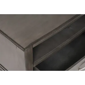 Scarsdale Coastal Contemporary Entertainment Center With 70\" TV Console And LED Lights