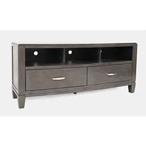 Scarsdale Coastal Contemporary Entertainment Center With 70\" TV Console And LED Lights