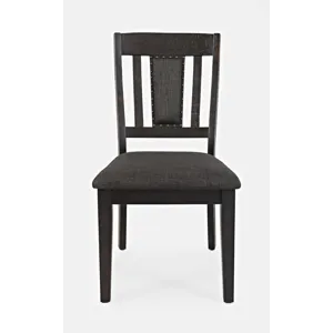American Rustics Upholstered Slatback Dining Chair With Nailhead Trim(Set Of 2)