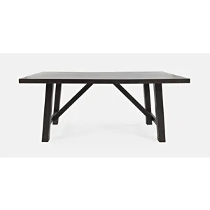 American Rustics 72\" Distressed Solid Wood Trestle Dining Table