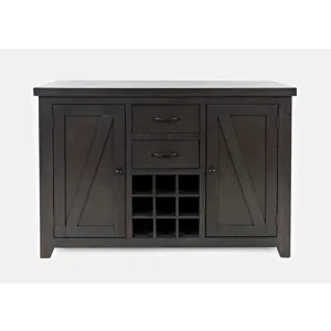 American Rustics Sideboard Buffet With Wine Rack