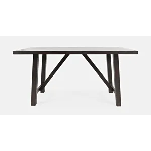 American Rustics 72\" Counter Height Distressed Solid Wood Trestle Dining Table
